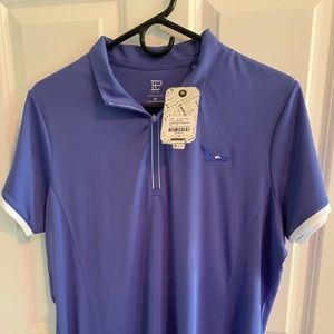 EP women’s zip polo short-sleeve golf shirt XL NWT